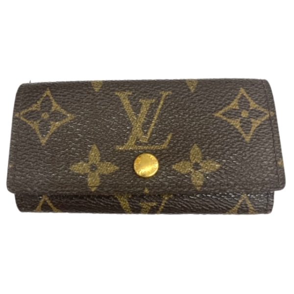 created by Background Eraser Louis Vuitton Multicle 4 Key Case Monogram Canvas Brown