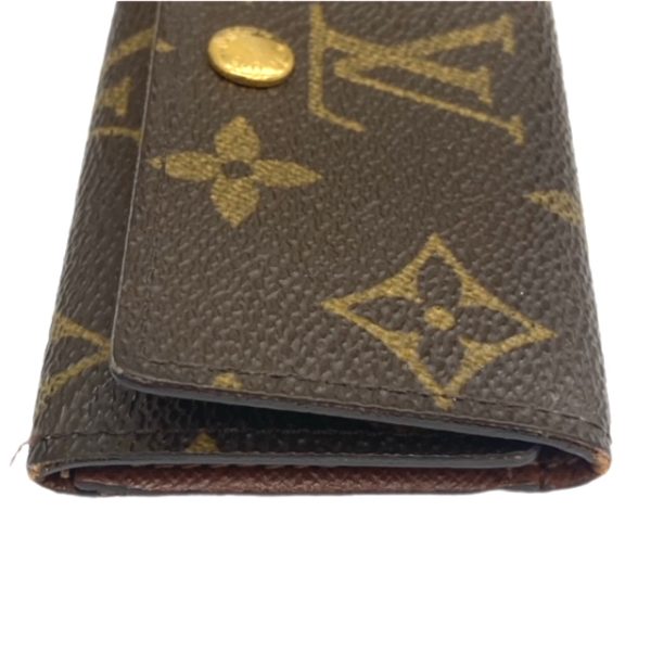 created by Background Eraser Louis Vuitton Multicle 4 Key Case Monogram Canvas Brown