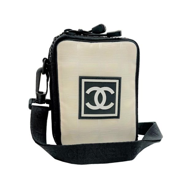 imgrc0091894283 CHANEL Sports Line Coco Mark Pochette Waist Pouch Nylon Black