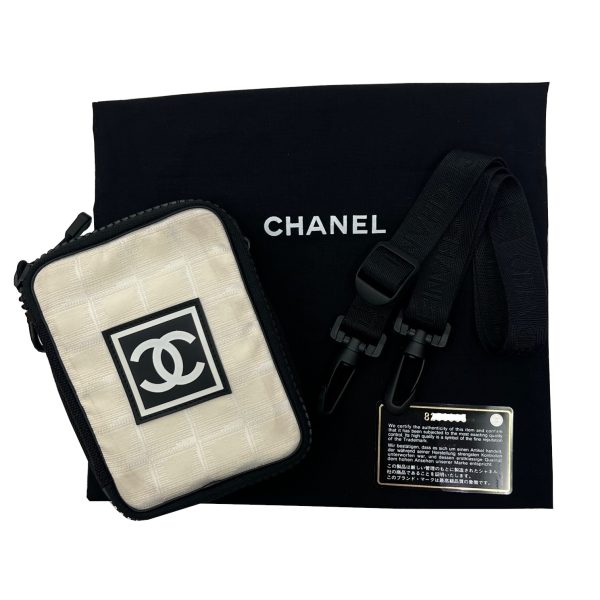 imgrc0091894294 CHANEL Sports Line Coco Mark Pochette Waist Pouch Nylon Black