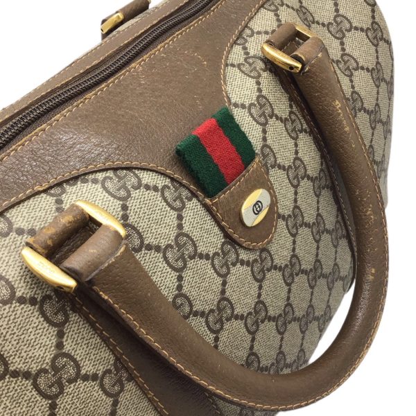 imgrc0091951024 GUCCI Old Gucci Sherry Line Mini Boston Bag PVC Leather