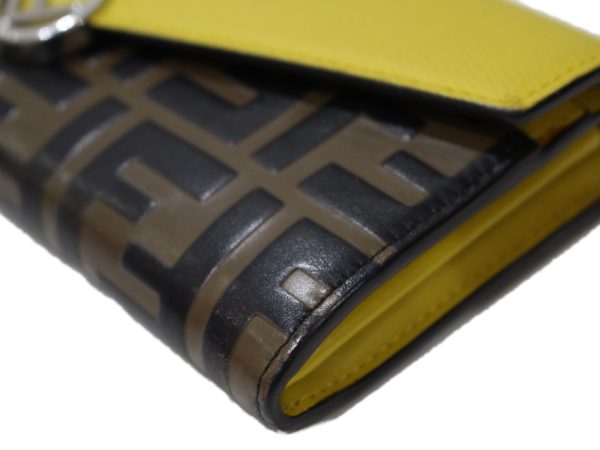 imgrc0091951375 Fendi Continental Long Wallet Brown Yellow