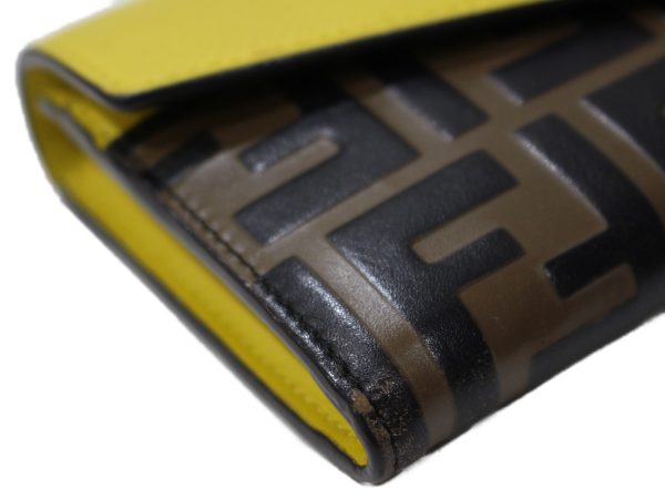 imgrc0091951376 Fendi Continental Long Wallet Brown Yellow