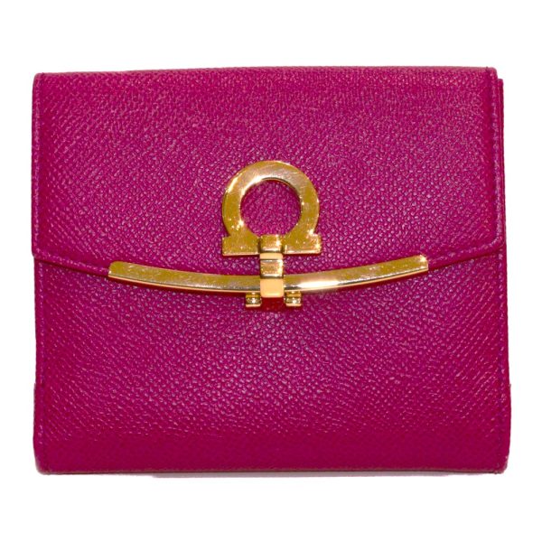 imgrc0091957091 Salvatore Ferragamo Gancini Clip Wallet Pink