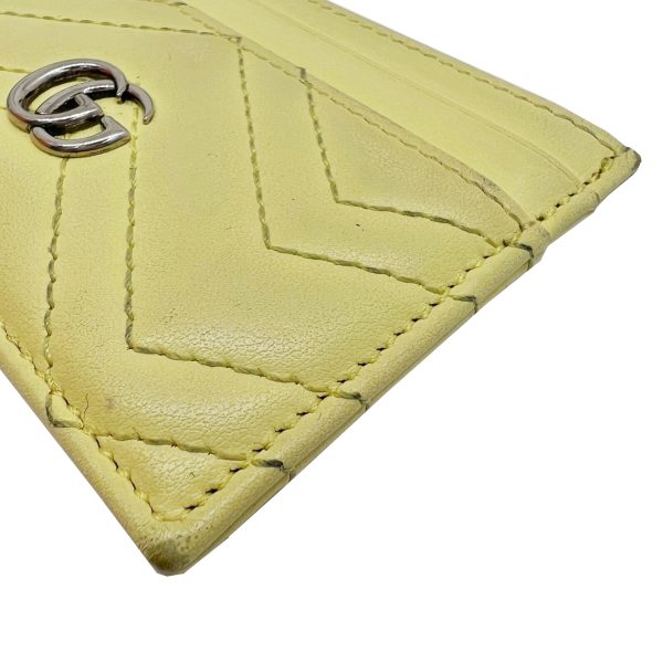 imgrc0092201086 GUCCI GG Marmont Card Case Leather Yellow