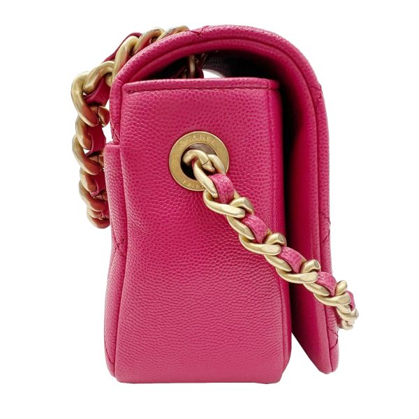 imgrc0092217086 CHANEL Matelasse Mini Flap Bag Chain Shoulder Bag Caviar Skin Pink