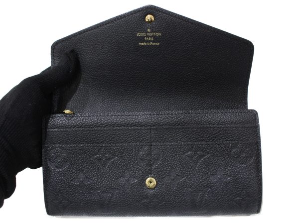 imgrc0092274833 Louis Vuitton Portefeuille Sara Long Wallet Black