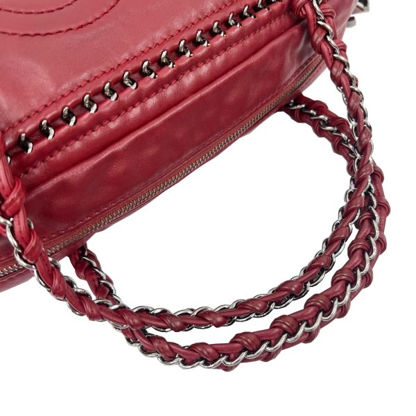 imgrc0092316563 CHANEL Luxury Line Bowling Bag Chain Shoulder Coco Mark Bordeaux