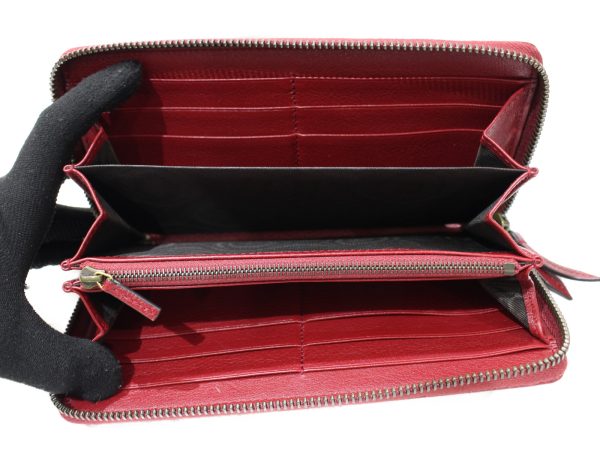 imgrc0092387122 Gucci Diana Zip Around Long Wallet Bamboo Red