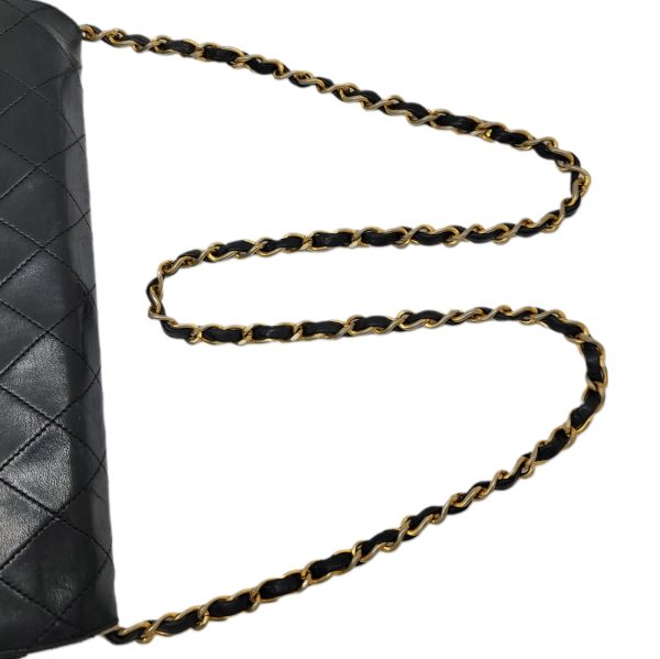 imgrc0092503035 CHANEL Matelasse W Flap Chain Shoulder Bag Black