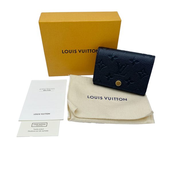 imgrc0092552430 LOUIS VUITTON Anvelop Carte de Visite Card Case Empreinte Noir Black