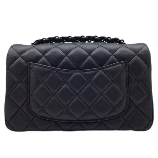 imgrc0092557579 CHANEL Mini Matelasse Mini Flap Bag Lamb Black