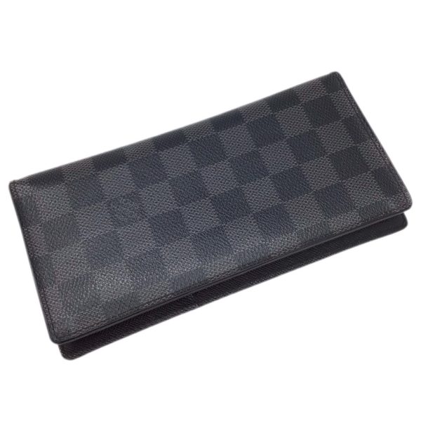 imgrc0092678658 LOUIS VUITTON Portefeuille Brazza Long Wallet Damier Graphite