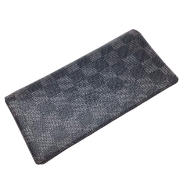 imgrc0092678659 LOUIS VUITTON Portefeuille Brazza Long Wallet Damier Graphite