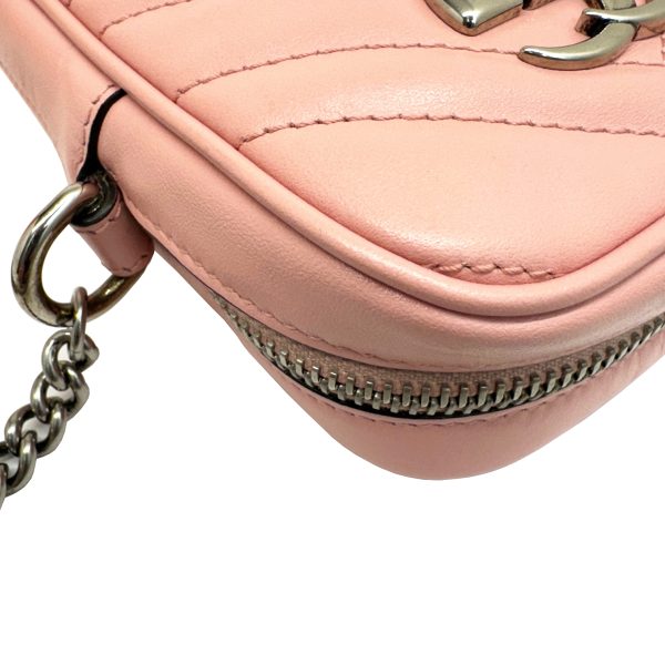 imgrc0092785023 GUCCI GG Marmont Shoulder Bag Heart Pink