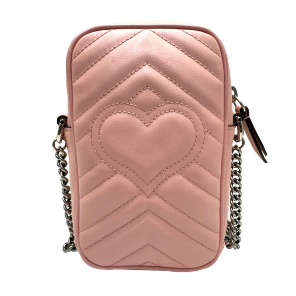 imgrc0092785029 GUCCI GG Marmont Shoulder Bag Heart Pink