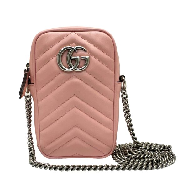 imgrc0092785030 GUCCI GG Marmont Shoulder Bag Heart Pink