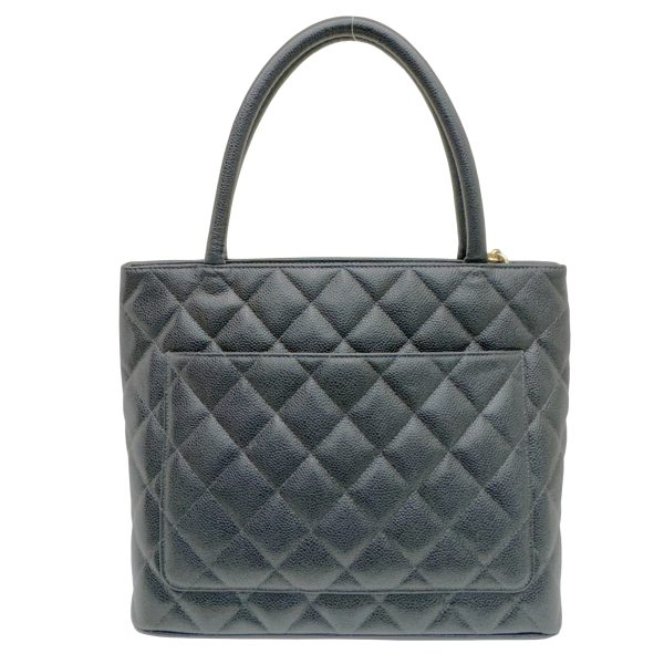 imgrc0092816417 CHANEL Reprint Tote Caviar Skin Black