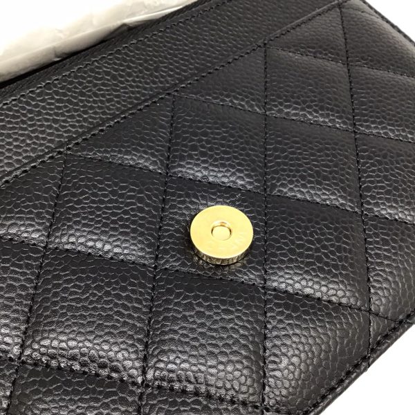 imgrc0092848914 CHANEL Matelasse Chain Wallet Caviar Skin Black