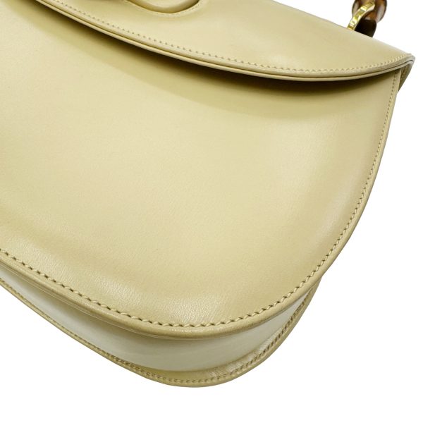 imgrc0092855859 GUCCI Bamboo 2Way Shoulder Leather Beige