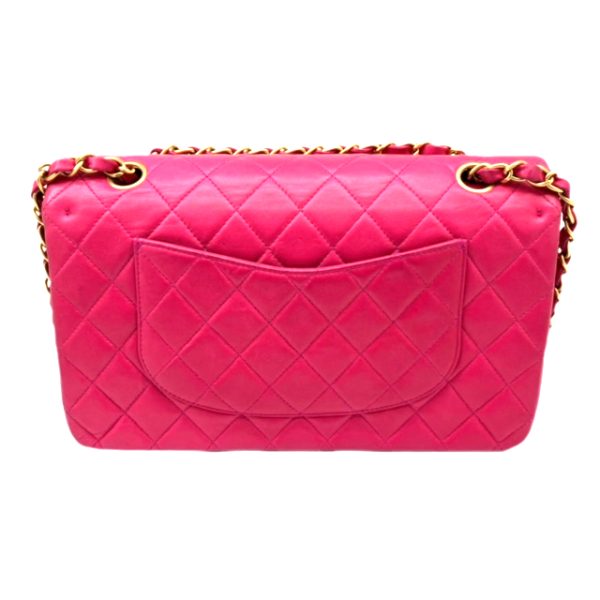 created by Background Eraser CHANEL Matelasse W Flap Chain Shoulder Bag Lambskin Pink