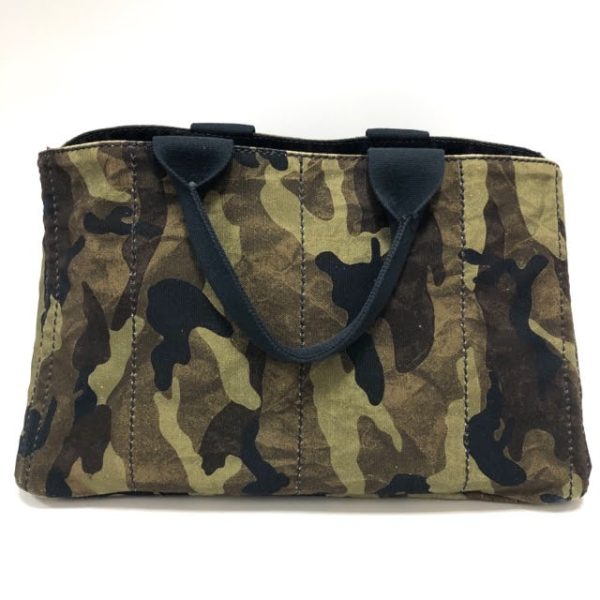 imgrc0092980669 Prada Canapa Canvas Tote Bag Camouflage Khaki