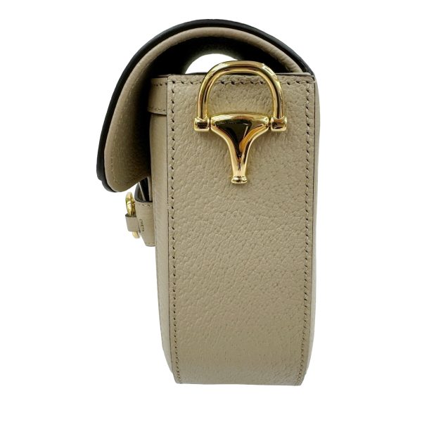 imgrc0093011173 GUCCI Horsebit 1955 Mini Bag GG Supreme Beige