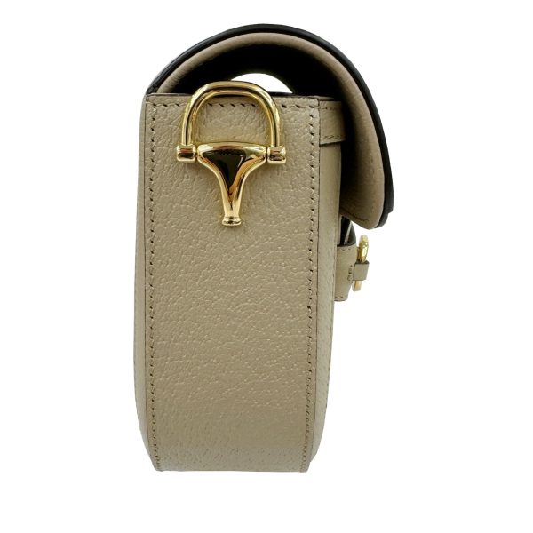 imgrc0093011174 GUCCI Horsebit 1955 Mini Bag GG Supreme Beige