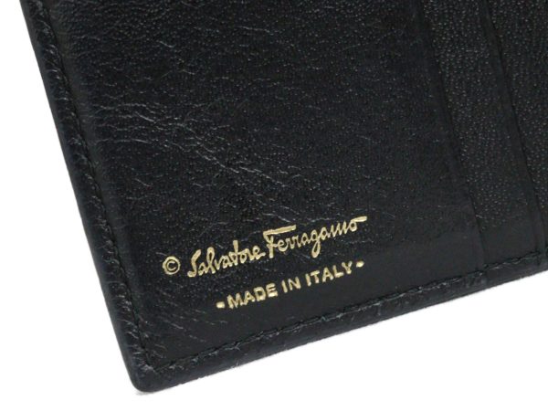 imgrc0093109691 Salvatore Ferragamo Gancini Wallet Black Leather