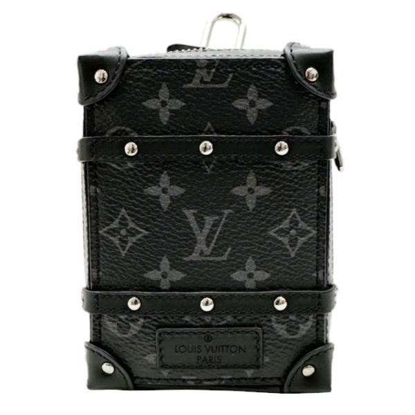 created by Background Eraser LOUIS VUITTON Portocle Backpack Trunk Monogram Eclipse