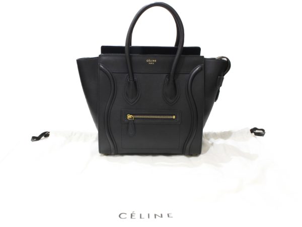 imgrc0093702953 Celine Luggage Micro Shopper Smooth Calf Black