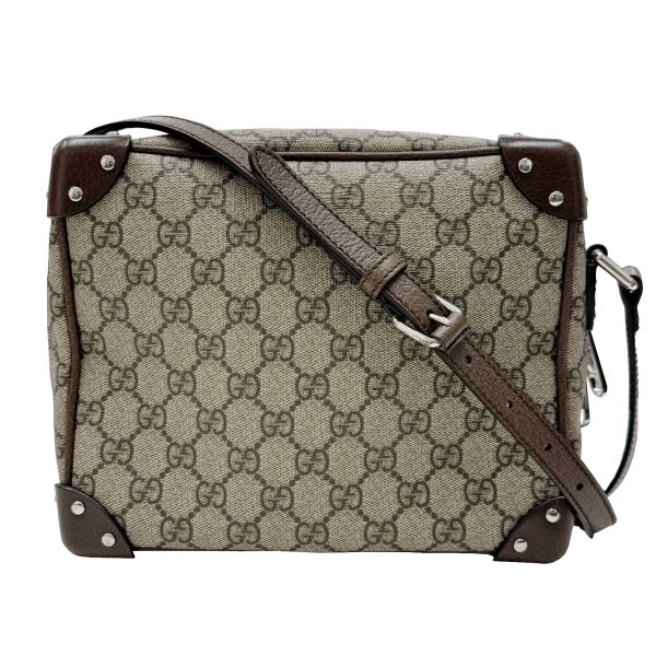 imgrc0093965204 GUCCI GG Supreme Shoulder Bag Canvas Beige Brown