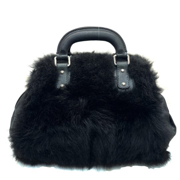 imgrc0094128156 CHANEL Cocomark Handbag Fur Dark Green