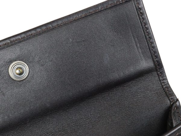 imgrc0094171003 Fendi Bifold Wallet Zucchino Leather Dark Brown