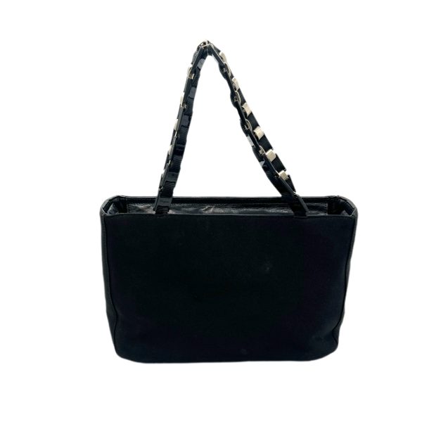 created by Background Eraser Salvatore Ferragamo Vera Chain Handbag Black