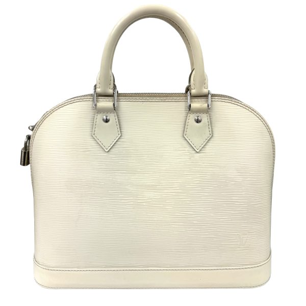 imgrc0094225077 LOUIS VUITTON Alma Handbag Epi Yvoir White