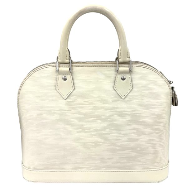 imgrc0094225078 LOUIS VUITTON Alma Handbag Epi Yvoir White