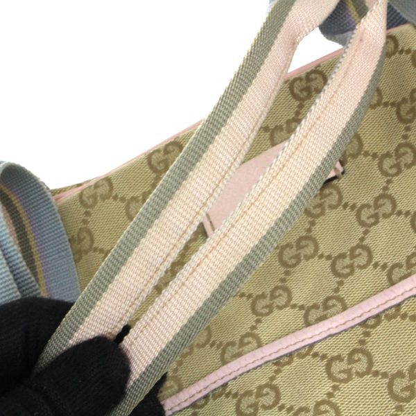 imgrc0094262598 Gucci GG Tote Bag Shoulder Beige Pink Blue