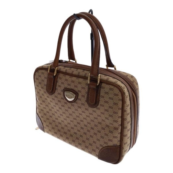 imgrc0094763885 Gucci Micro GG Pattern Mini Boston Bag Beige