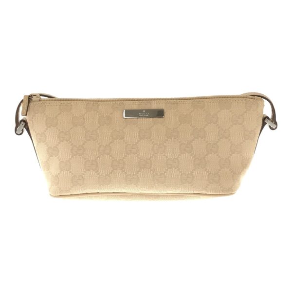 imgrc0094778871 Gucci GG Canvas Accessory Pouch Brown