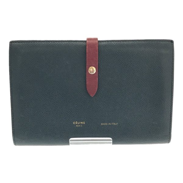 imgrc0094802462 CELINE Strap Wallet Leather Navy