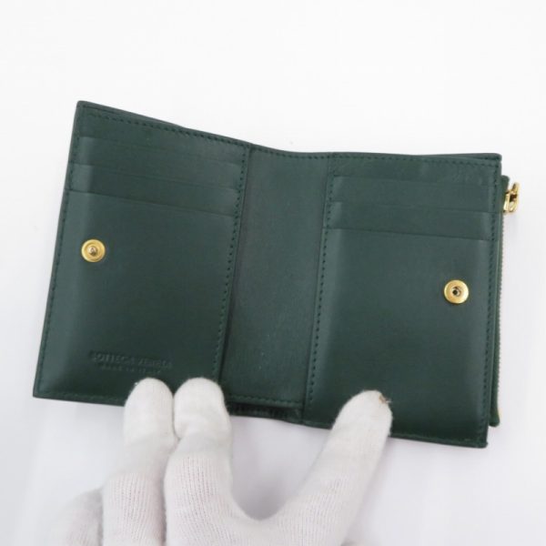 imgrc0094854127 Bottega Veneta Small Cassette Zipper Wallet Green