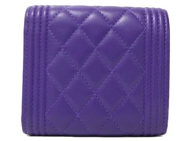 imgrc0094907676 Chanel Small Folding Trifold Wallet Purple