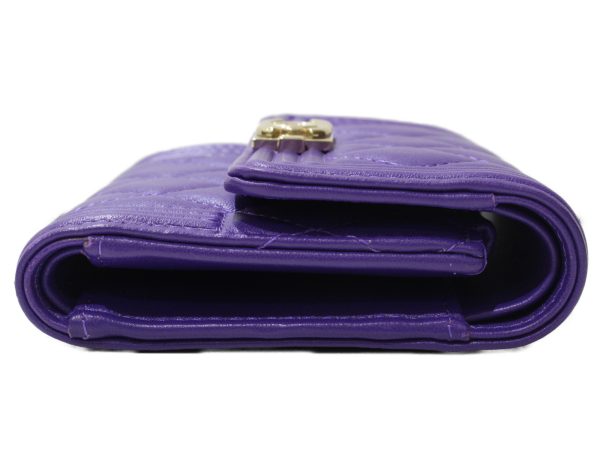 imgrc0094907677 Chanel Small Folding Trifold Wallet Purple