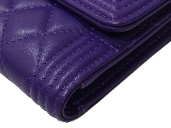 imgrc0094907683 Chanel Small Folding Trifold Wallet Purple