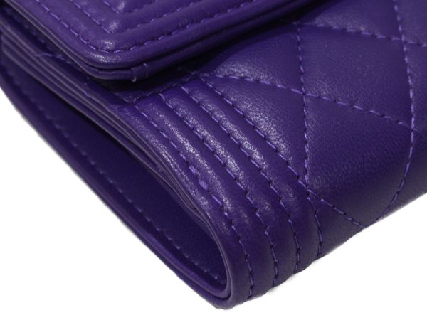 imgrc0094907684 Chanel Small Folding Trifold Wallet Purple