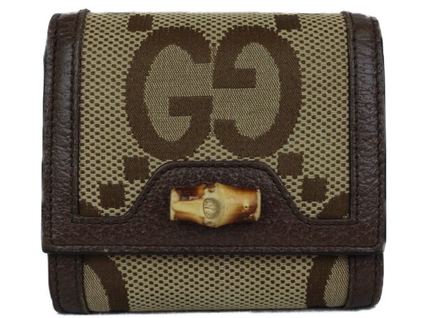 imgrc0094923029 Gucci Diana Compact Bifold Wallet Jumbo GG Brown