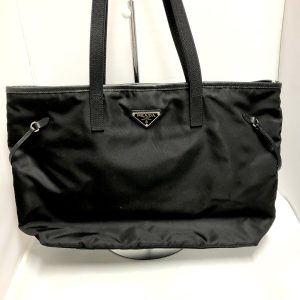 imgrc0094968143 Prada Saffiano Leather Tote Handbag Gray