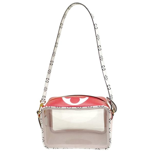 imgrc0095024174 LOUIS VUITTON Beach Pouch Giant Monogram White Red Pink