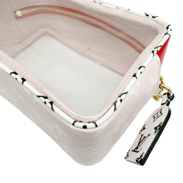 imgrc0095024181 LOUIS VUITTON Beach Pouch Giant Monogram White Red Pink